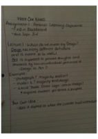 Week 1 - Design Studies