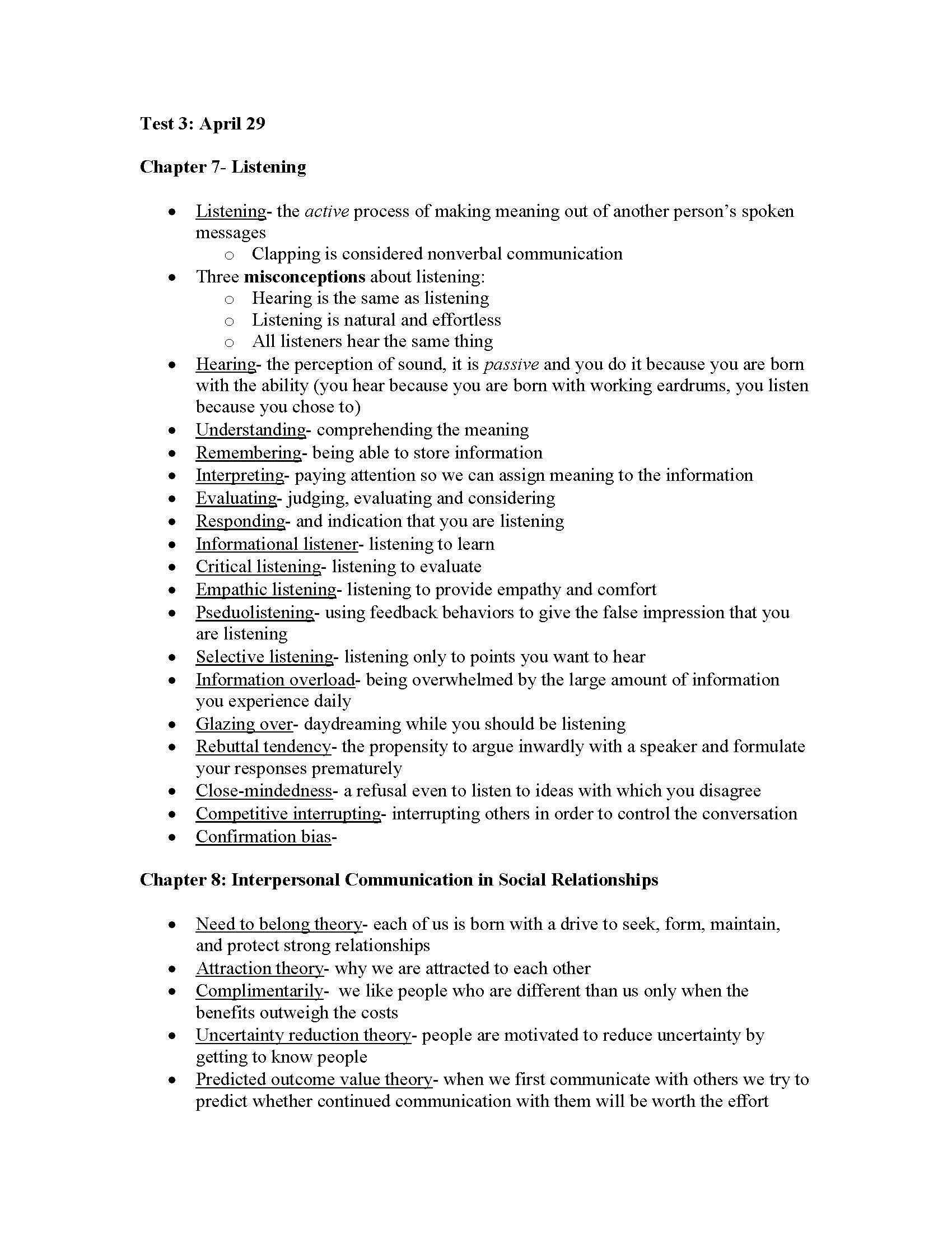 Interpersonal Communication