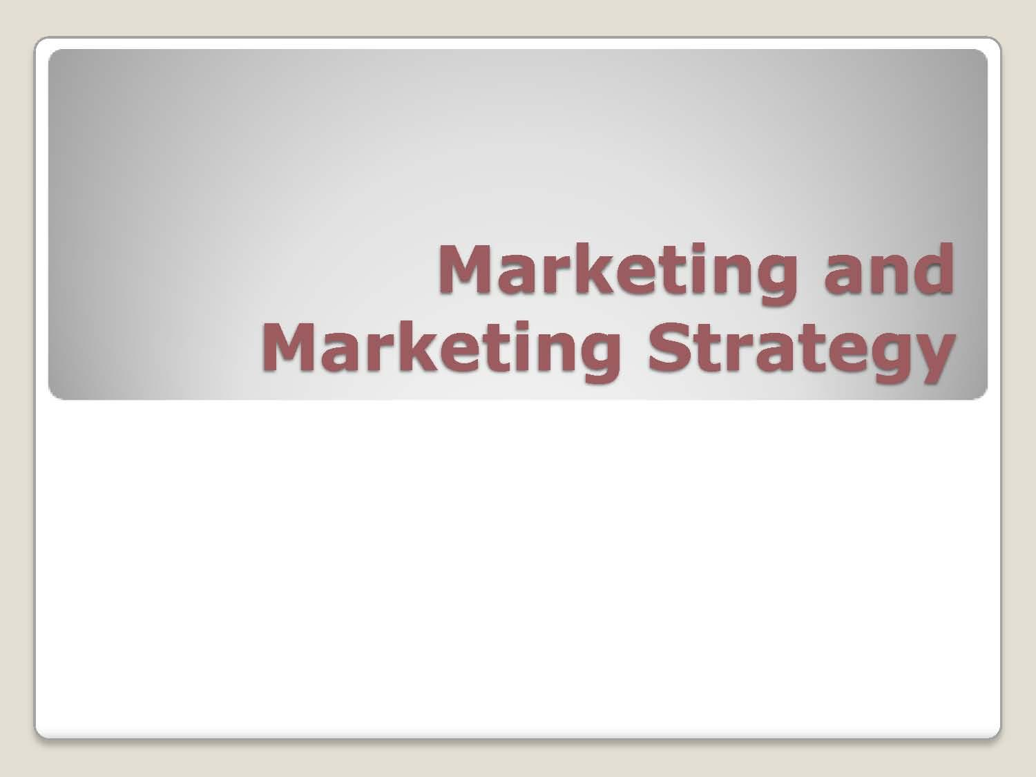 MARKETING