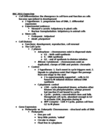 BSC 2011 Exam One Study Guide