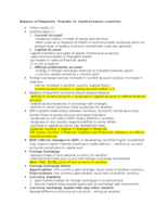 Balance of Payment Notes