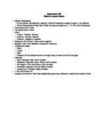 Astronomy 135 Week 6 Lecture Notes