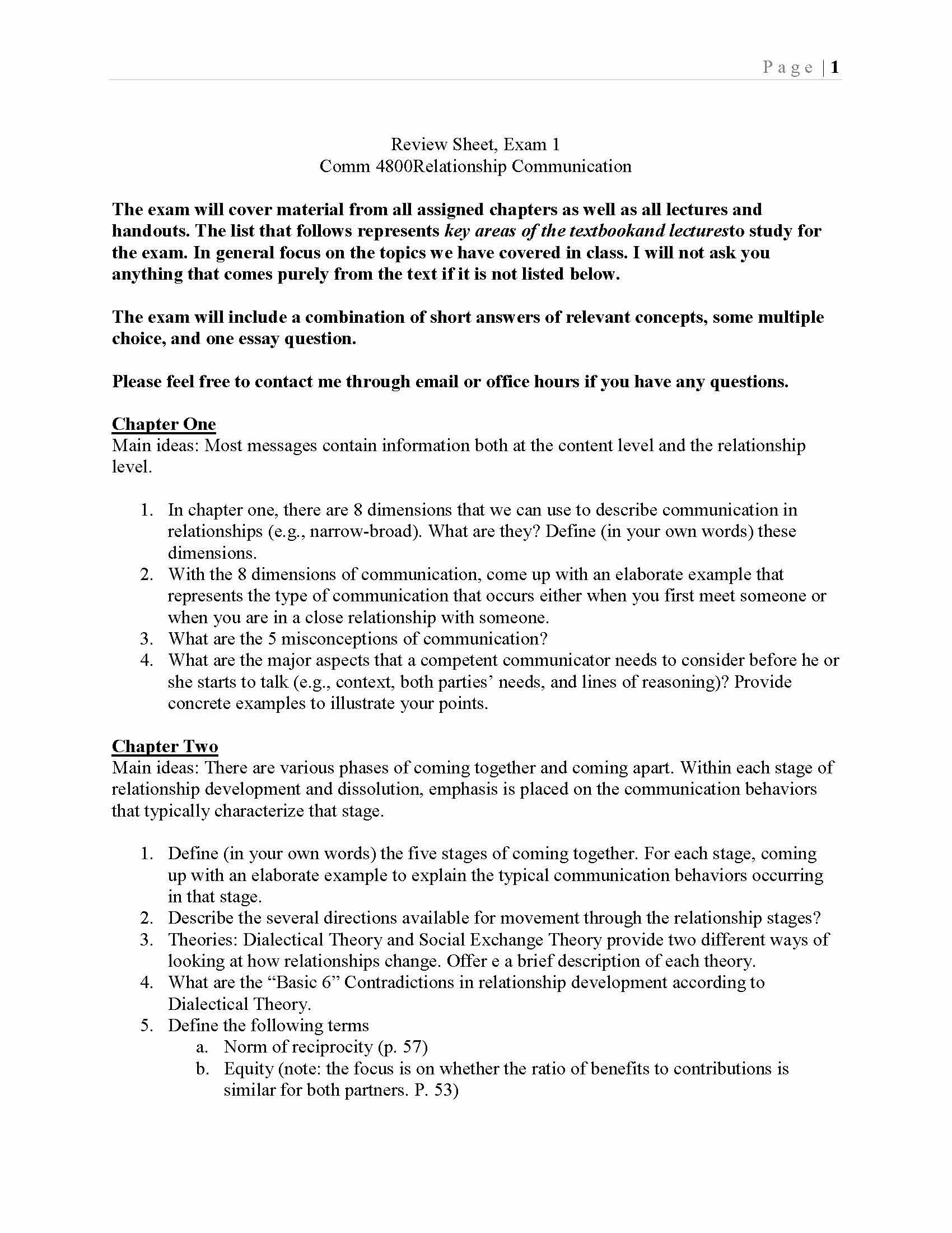 Special Topics in Communication