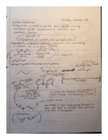 Notes from Class 1/11-1/15