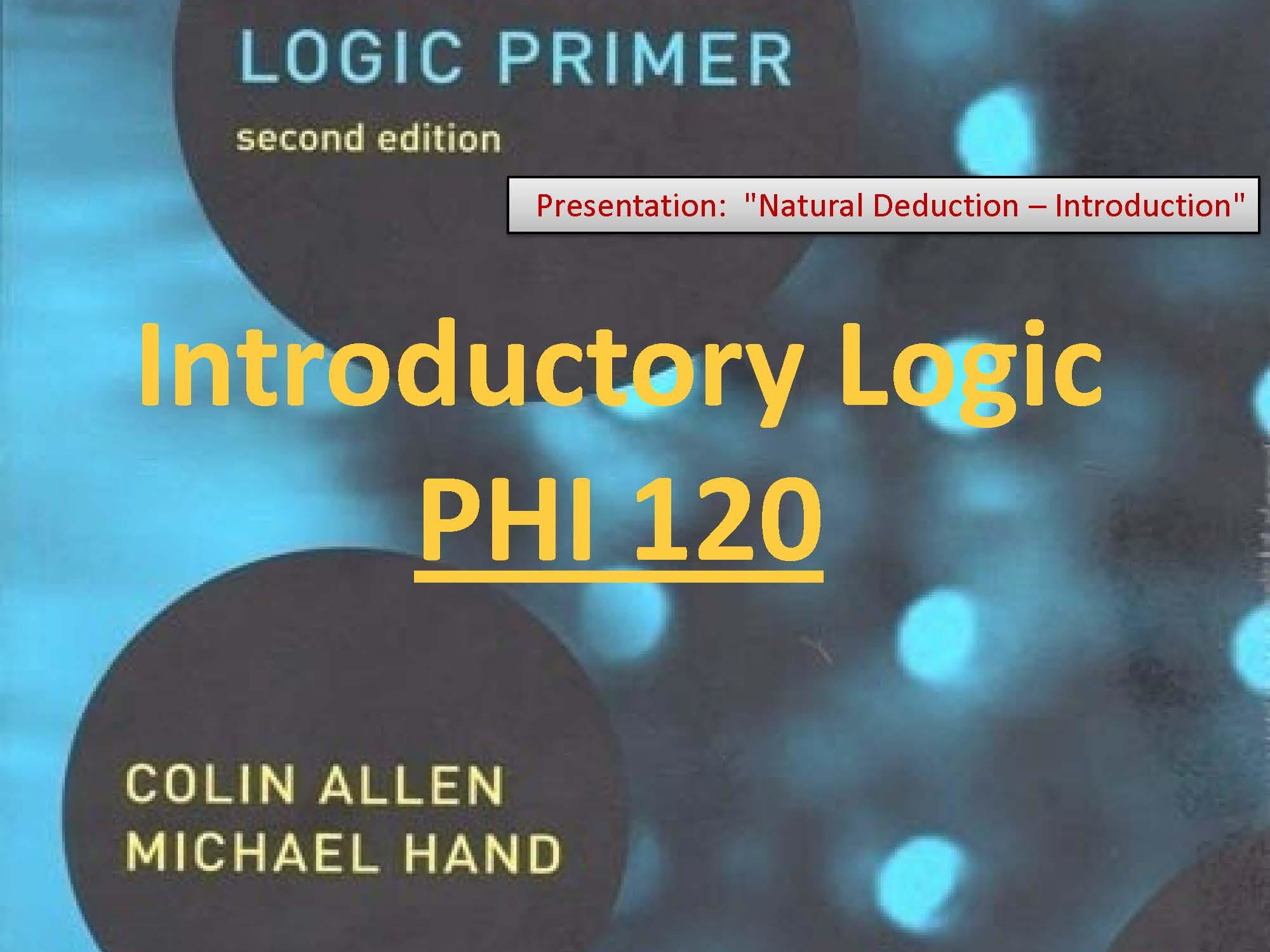 INTRODUCTORY LOGIC