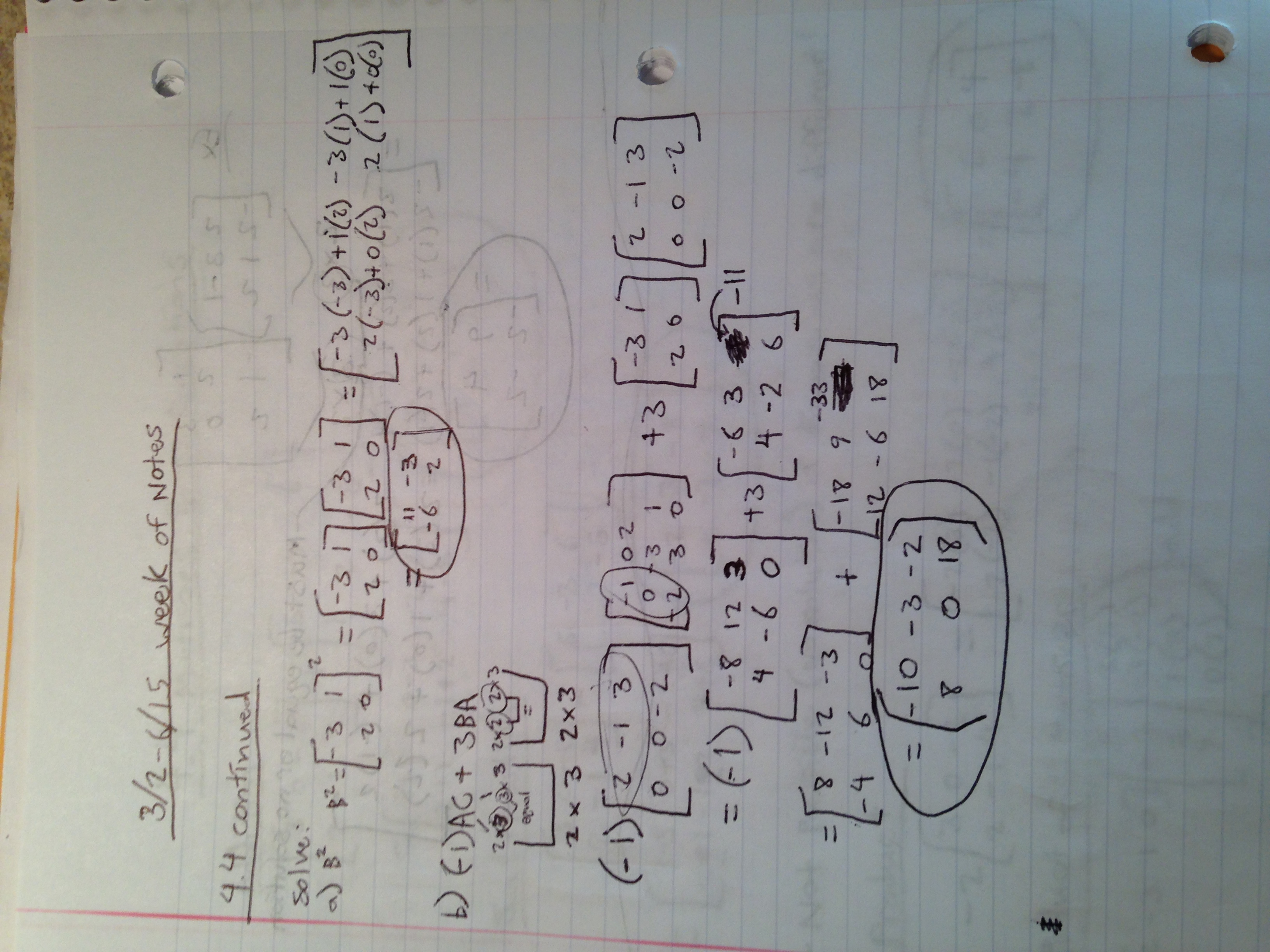 2/2-6/15 Week of Notes 