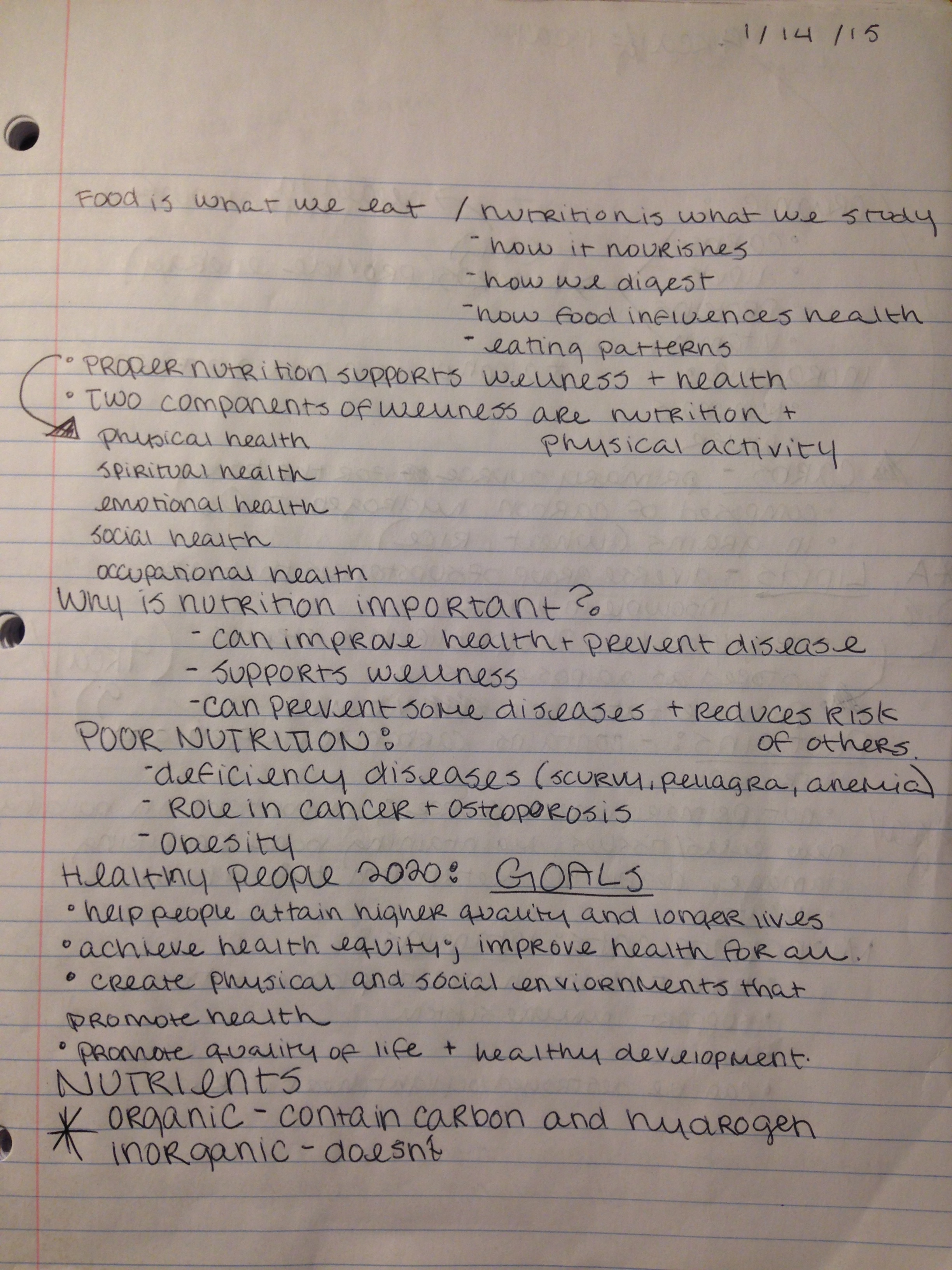Lecture #1 Notes