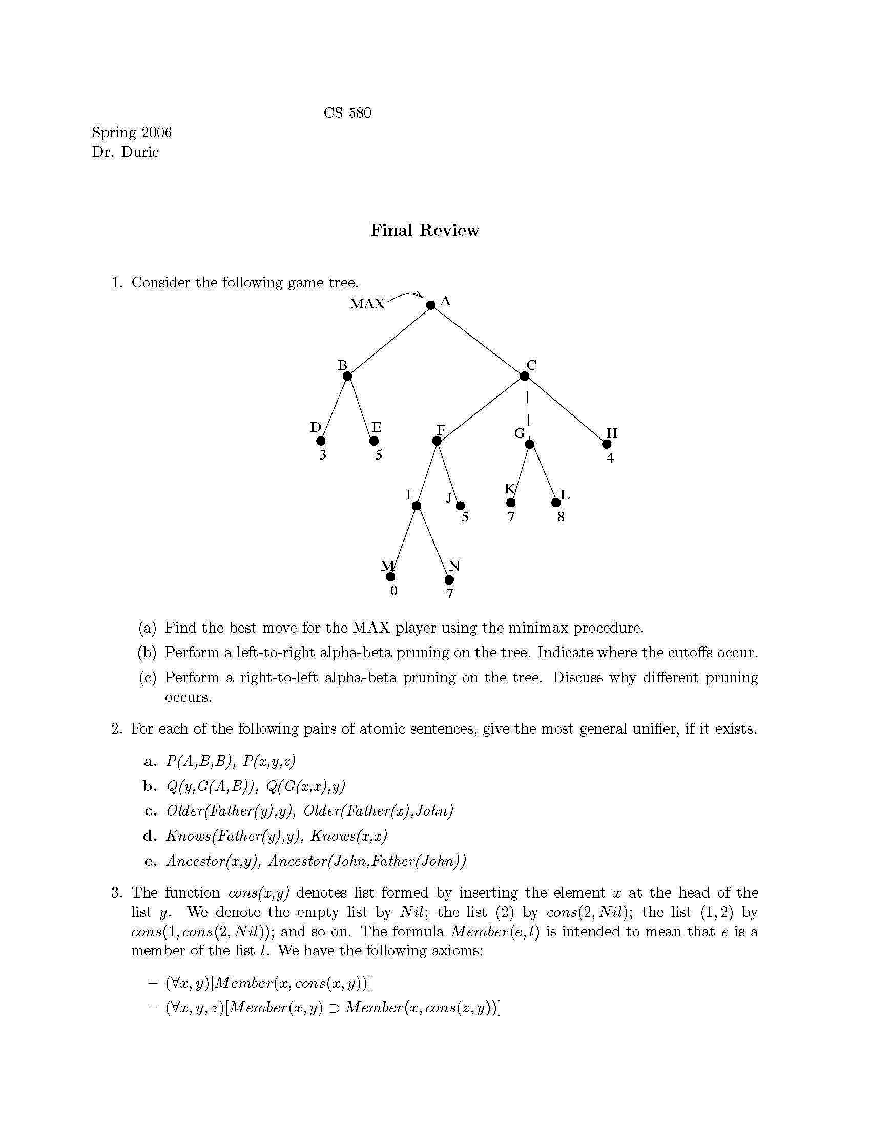 Intro Artificial Intelligence