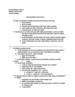 1305- General Biology, Week 3
