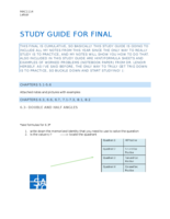 FINAL STUDY GUIDE