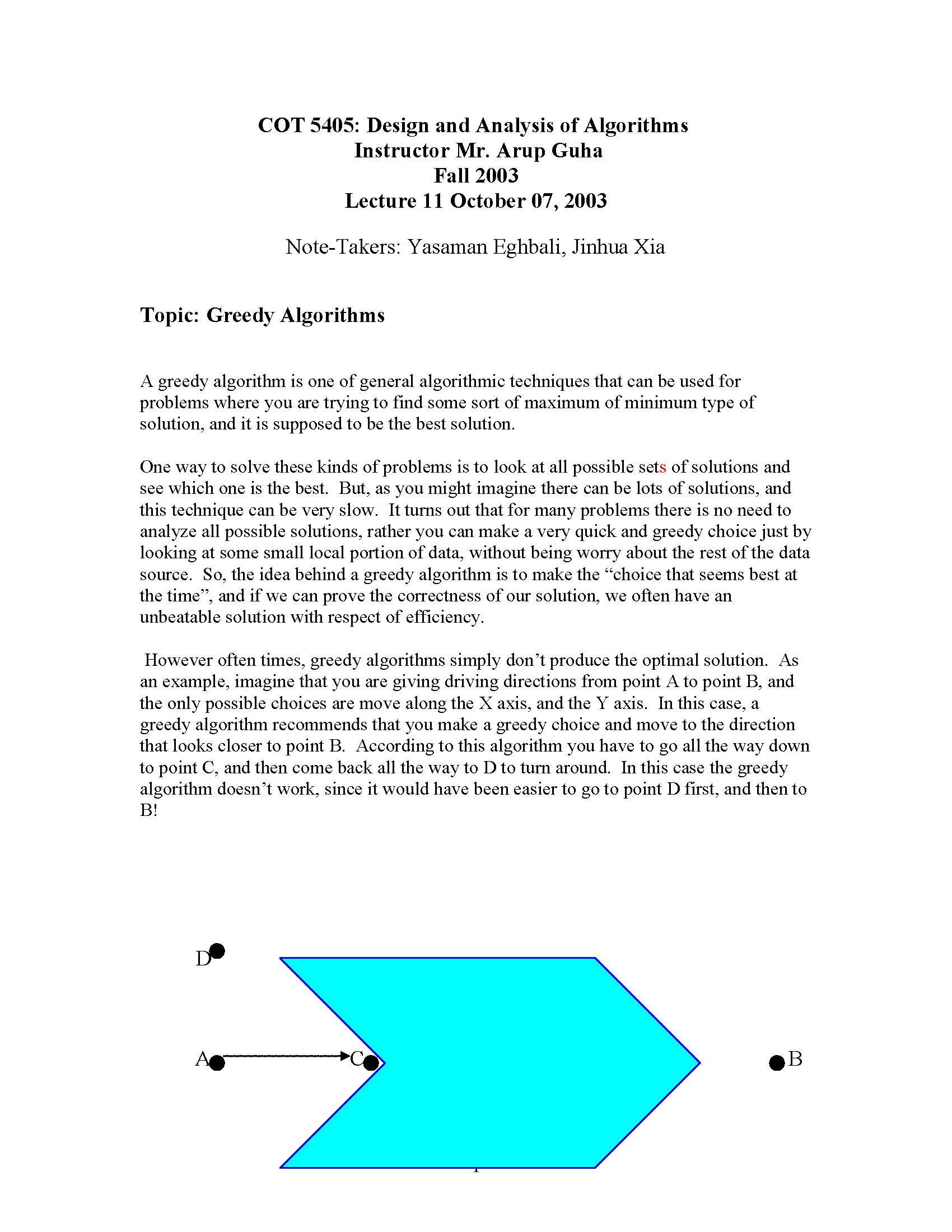 Design and Analysis of Algorithms