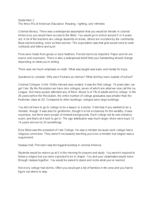 Class Notes for Week One