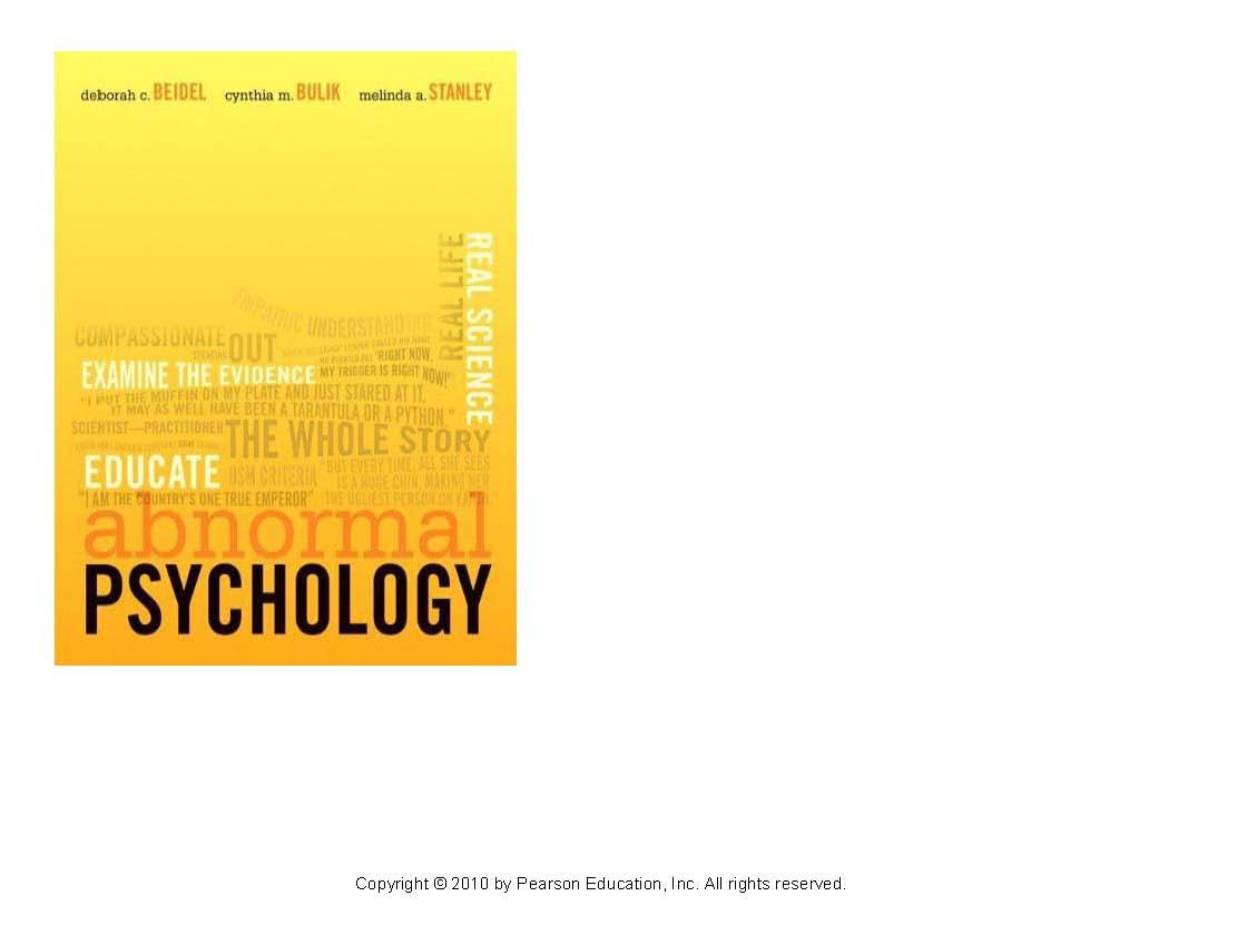 INTR ABNORMAL PSYC