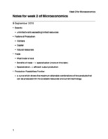 Week 2 Microeconomics Notes