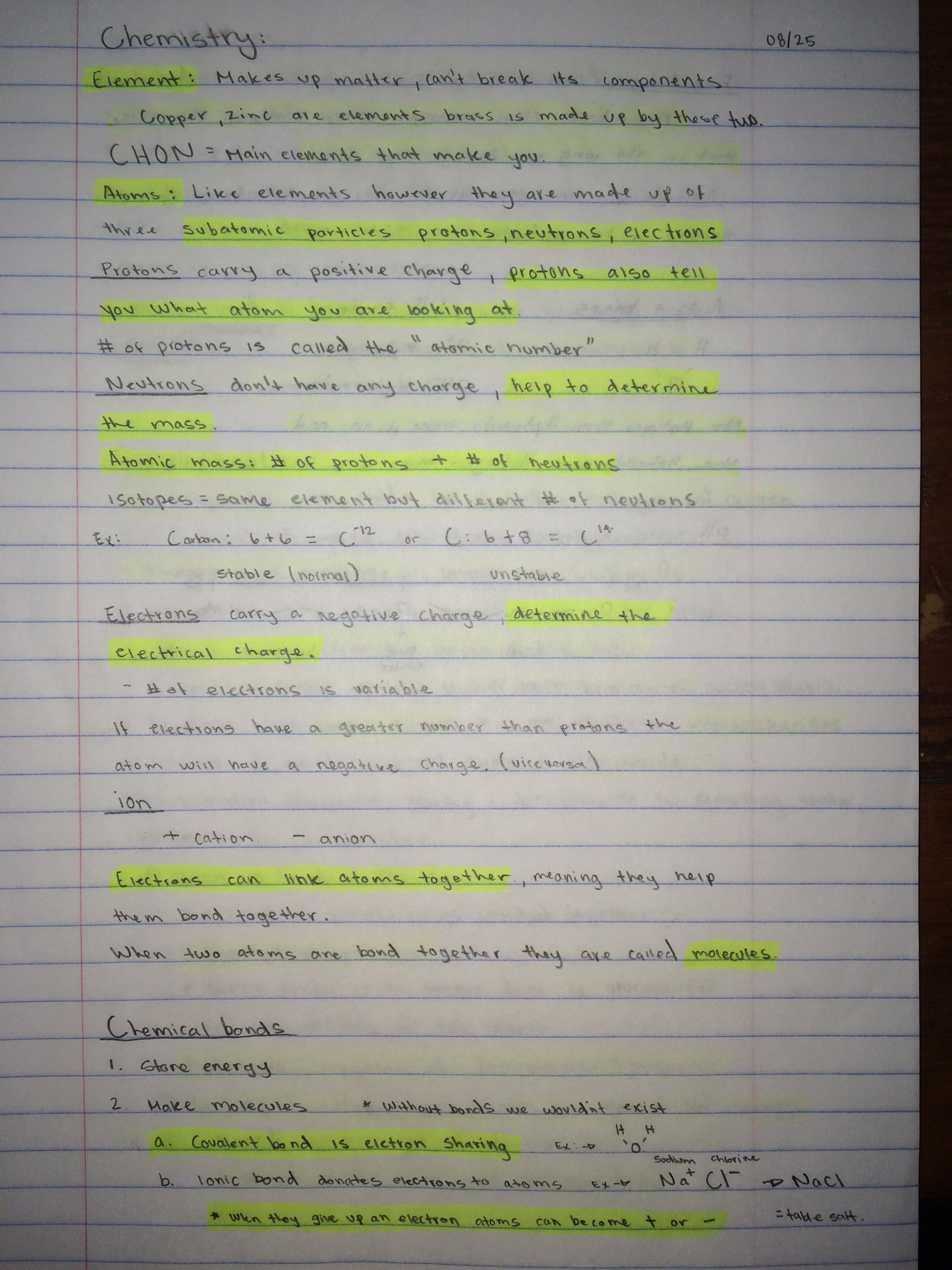 Human Biology Week 1 Notes