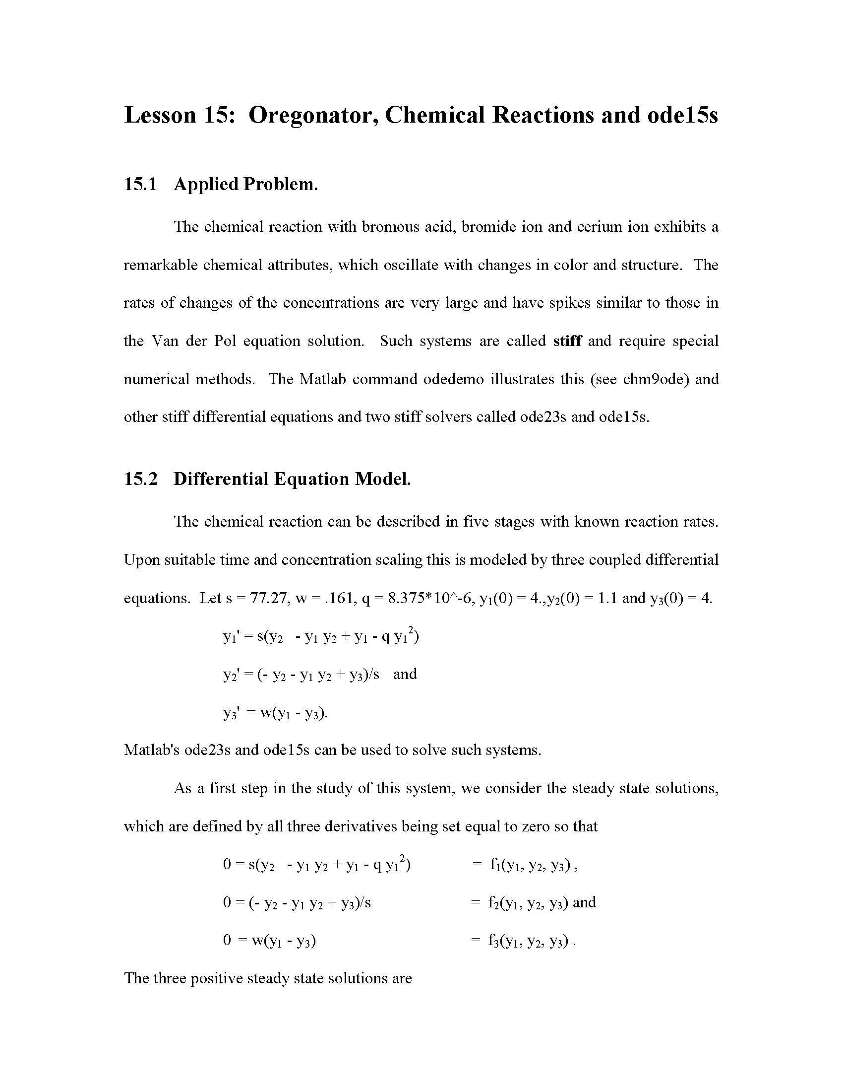 Numerical Applications to Differential Equations