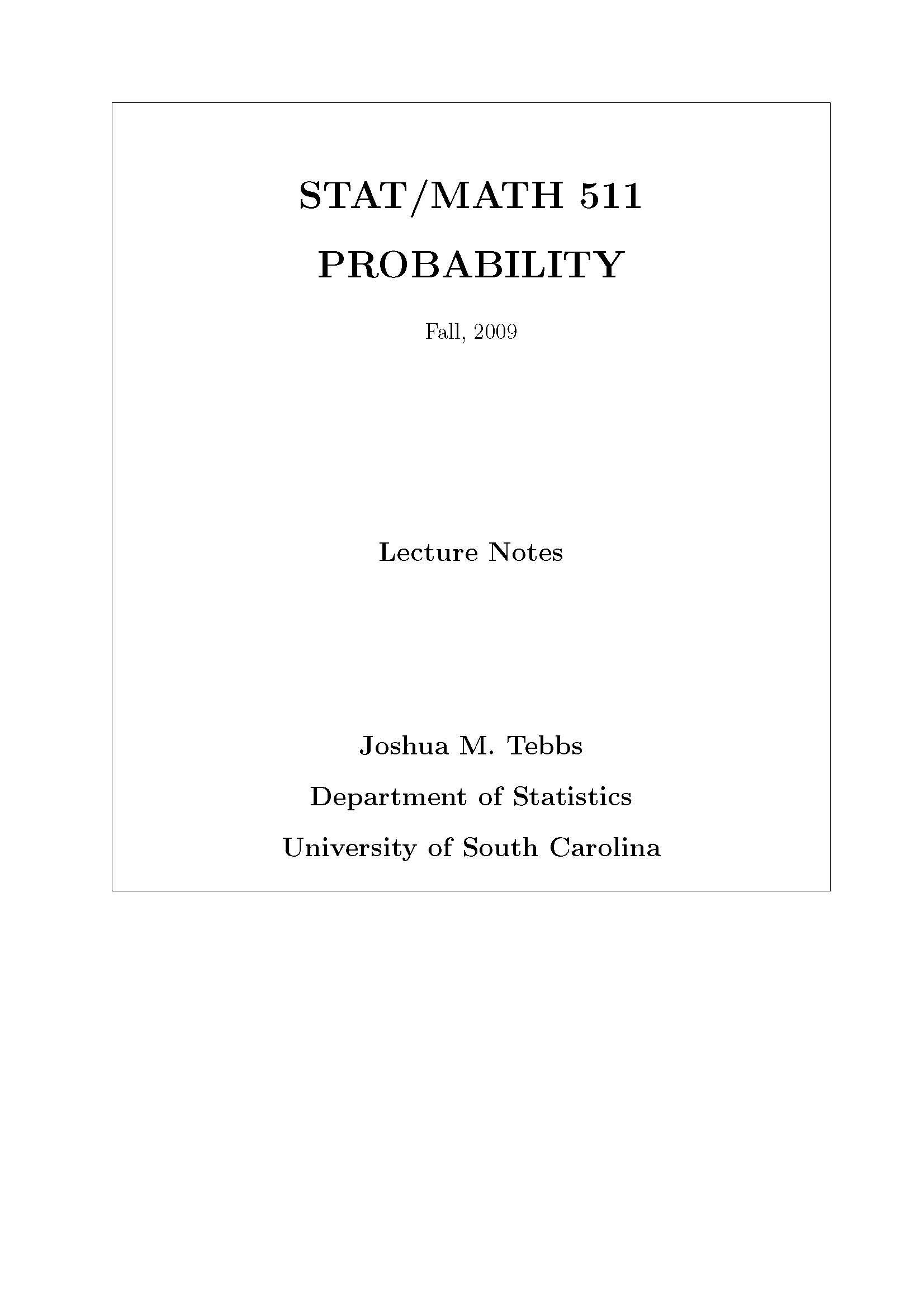 PROBABILITY