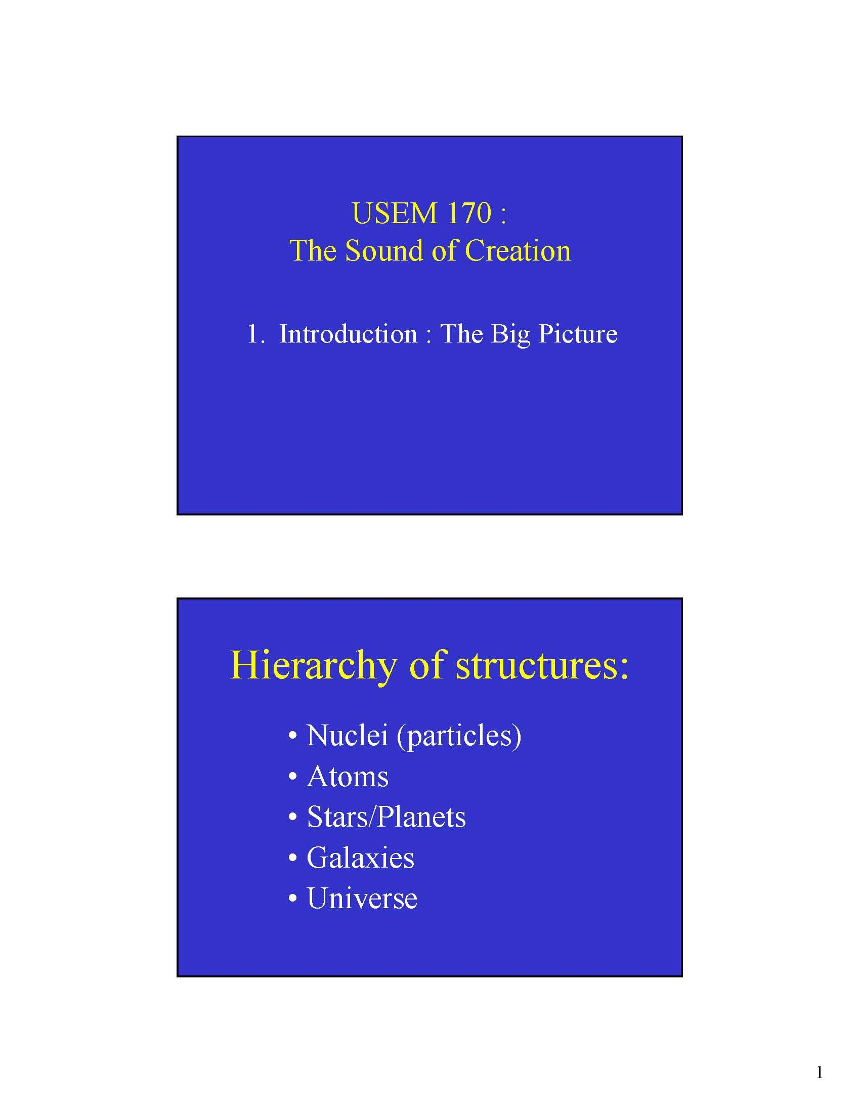 University Seminar