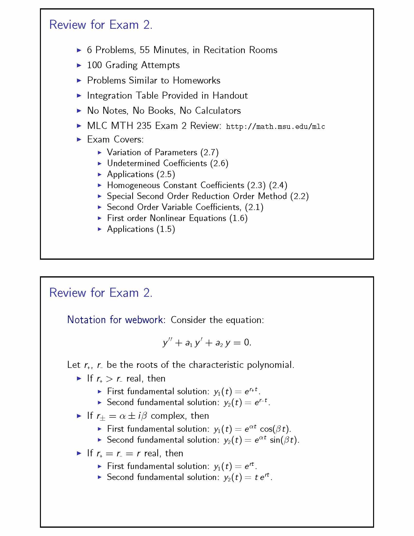 Differential Equations