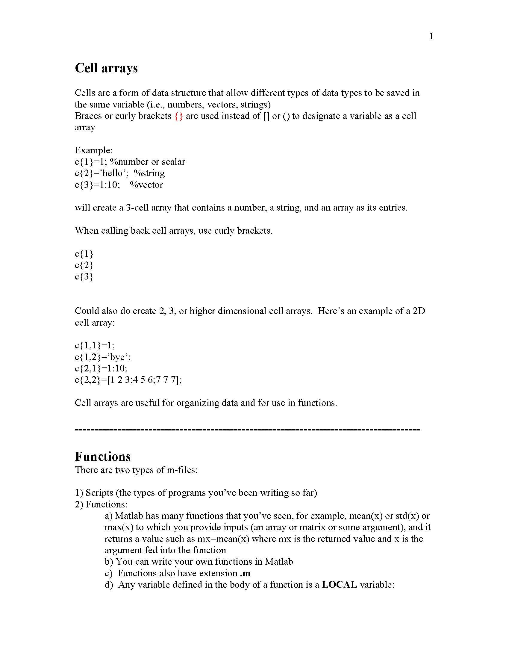 EXPERMNTS IN MATLAB