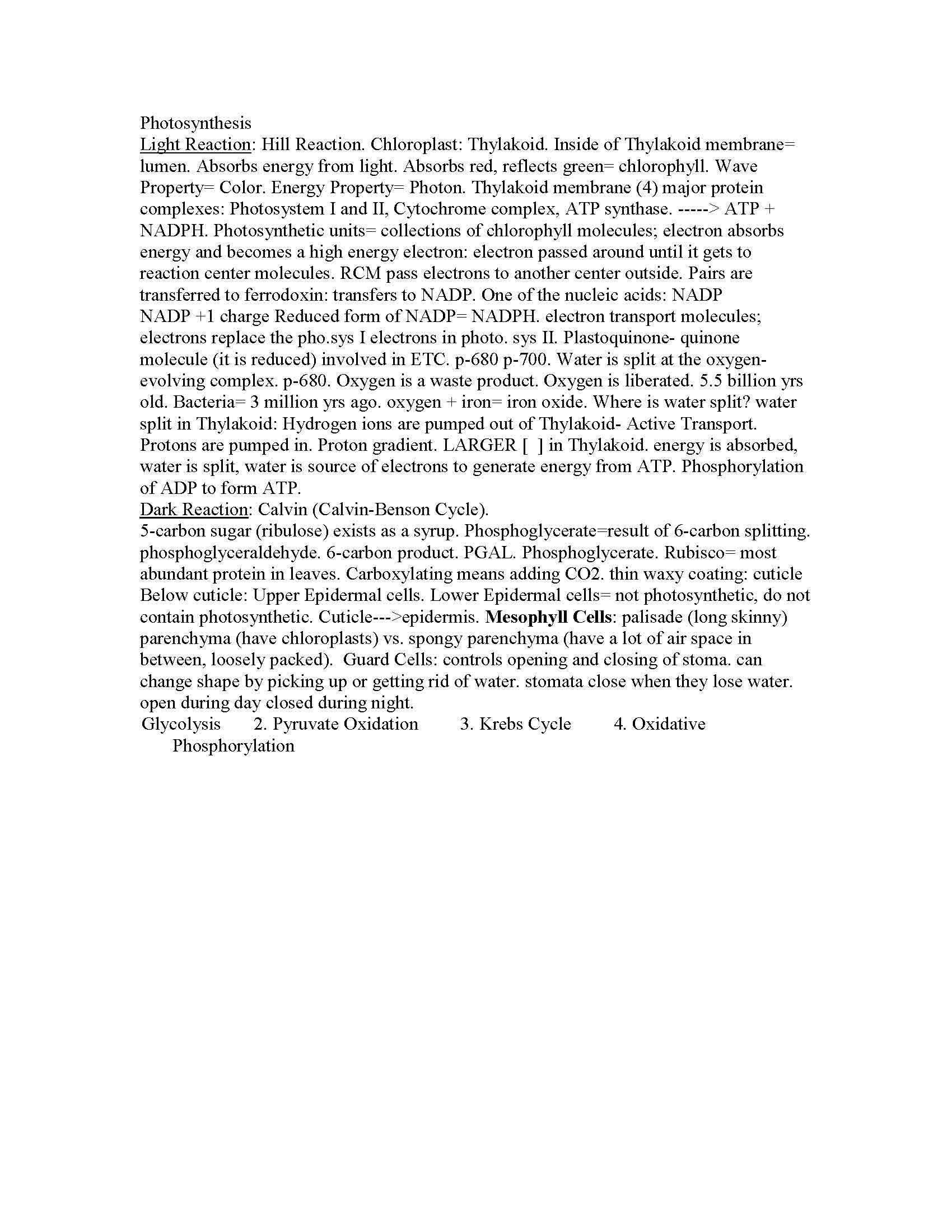 Principles of Biology I