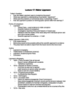 Week 11: Lippmann and Conservative Media 