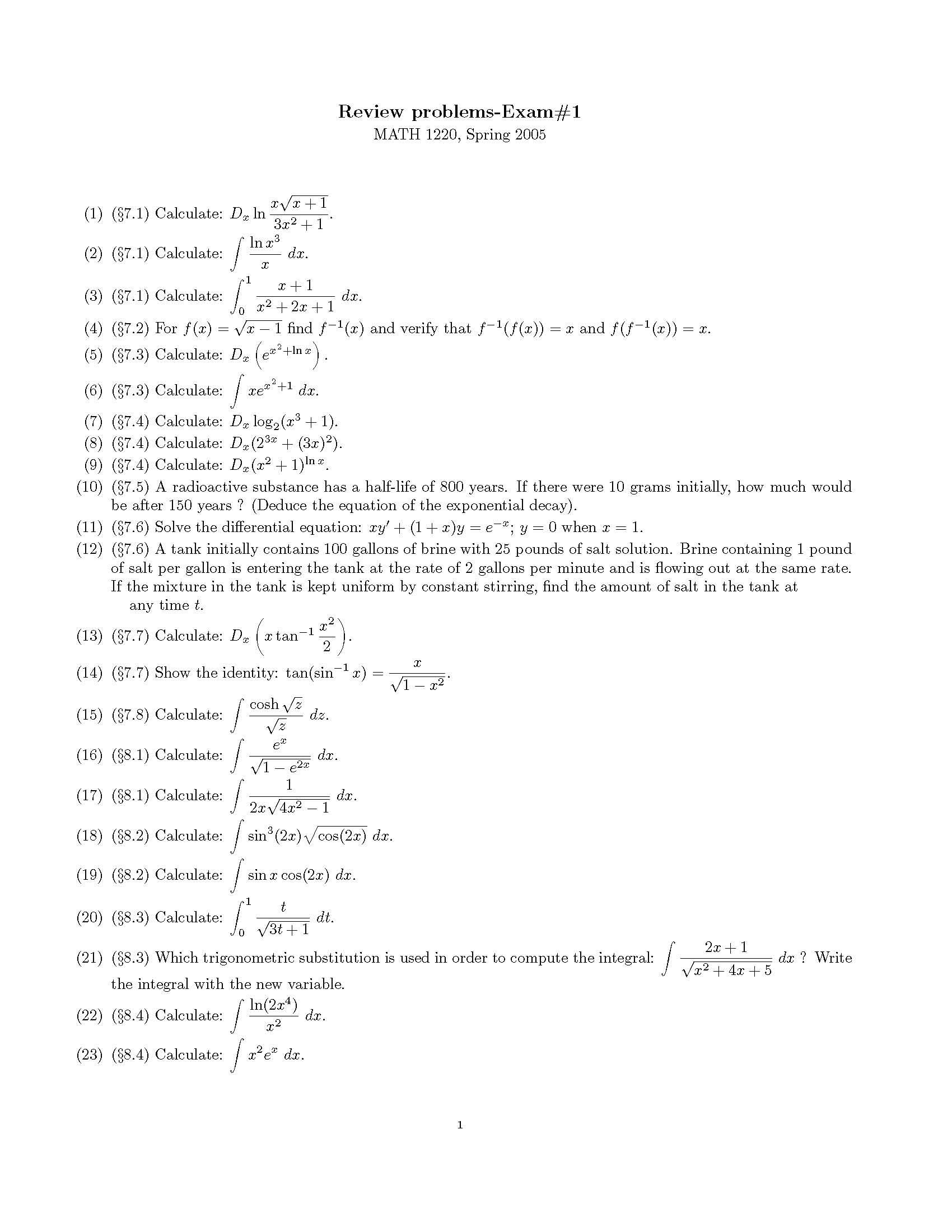 Calculus II