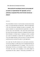 BCOM275 Week 3 DQ 3 - How Do You Communicate with Your Peers