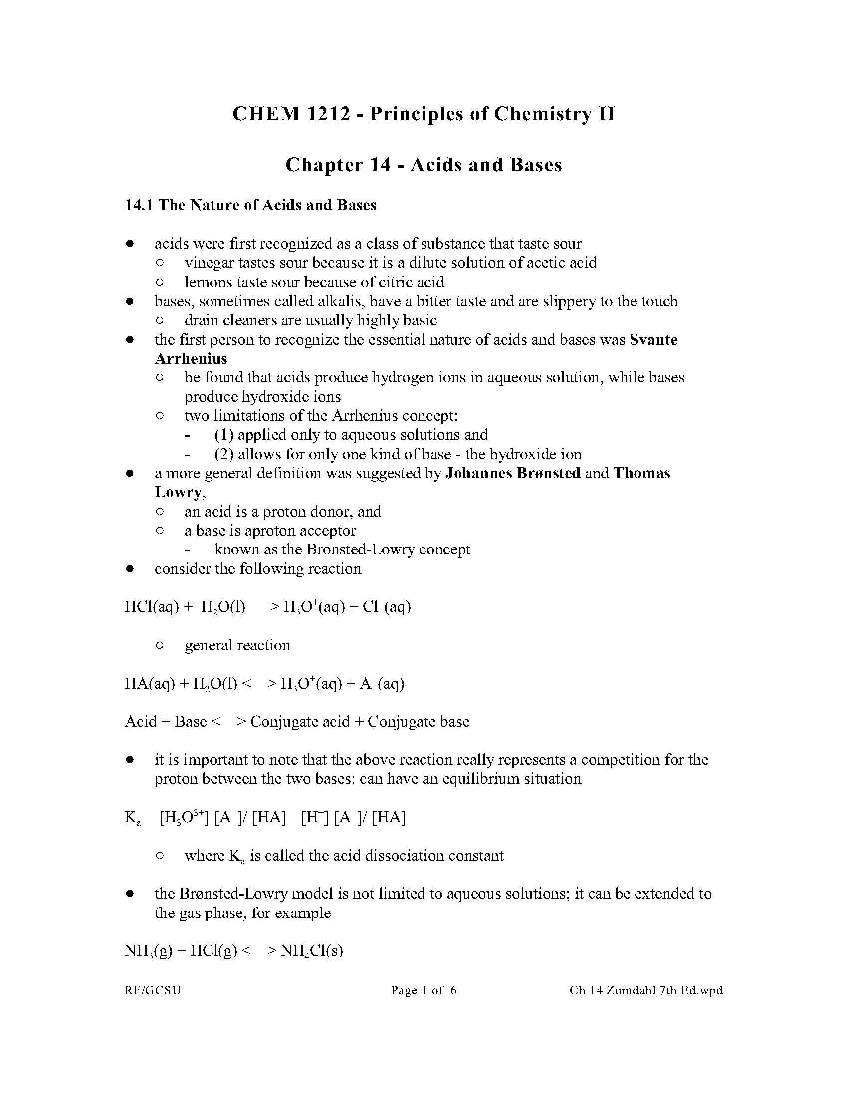 Principles of Chem II