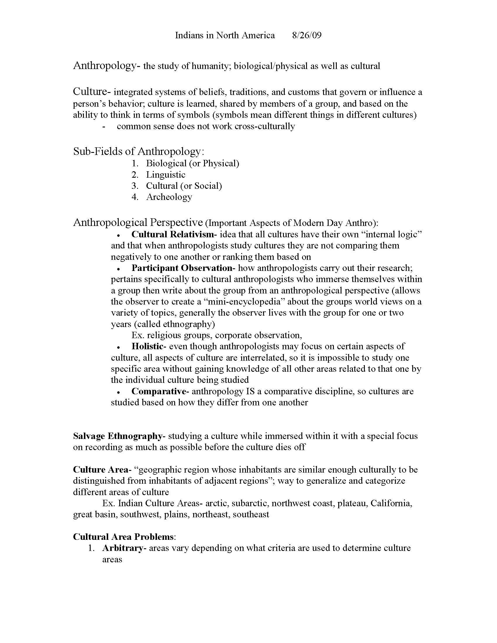 Native American Cultures