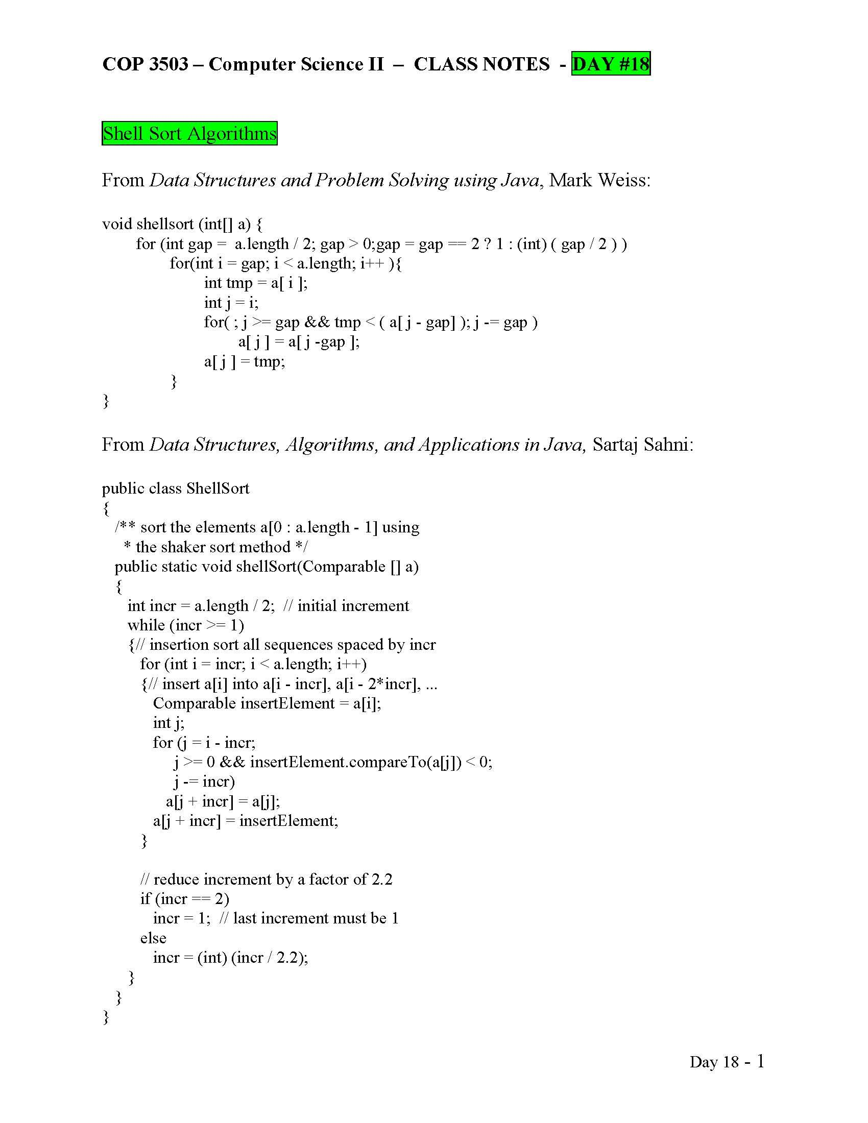 Computer Science II