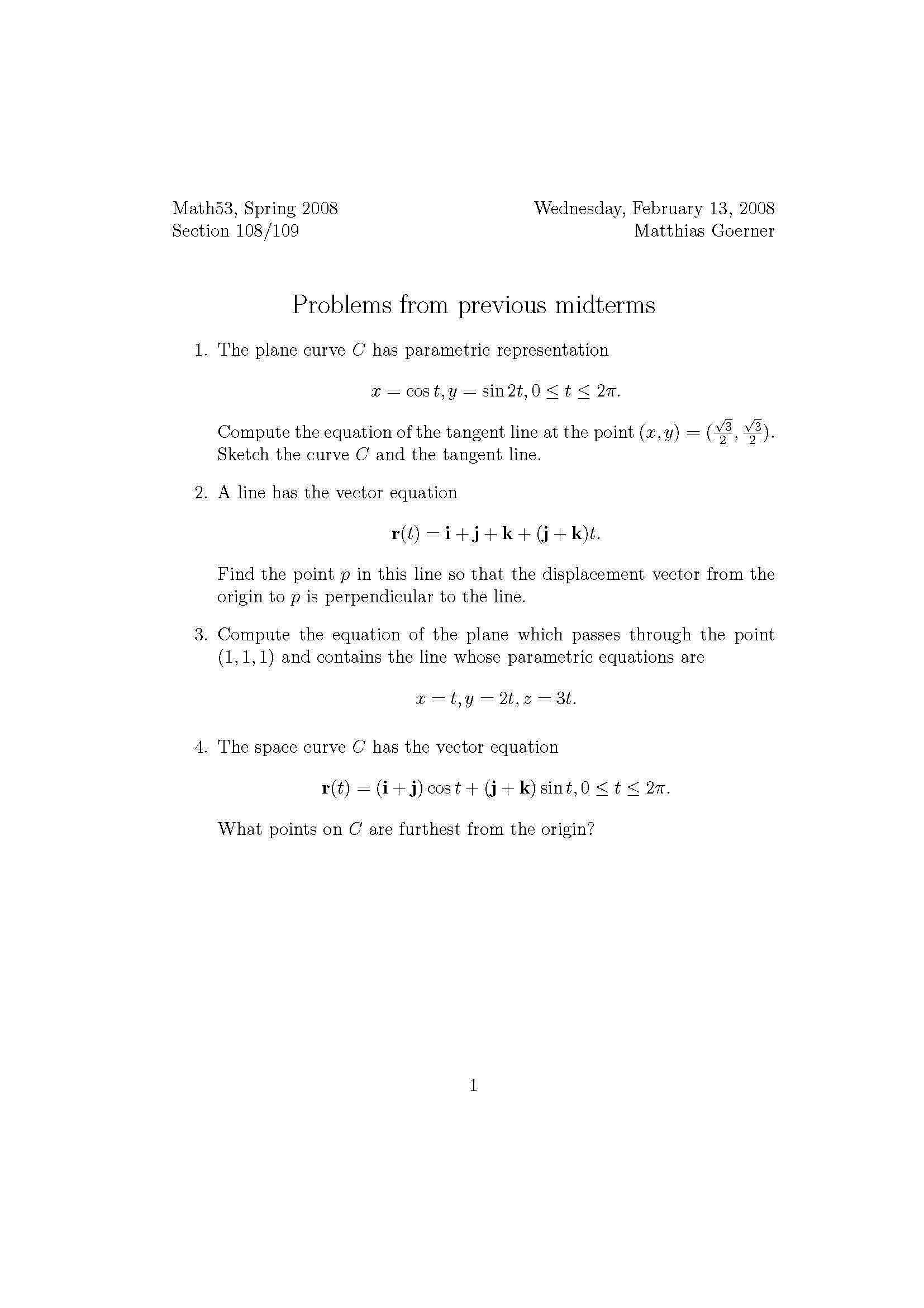 MULTIVAR CALCULUS