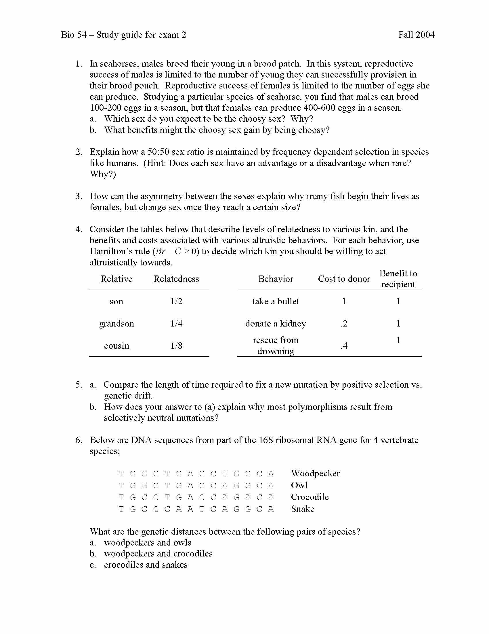ECOLOGY AND EVOLUTION
