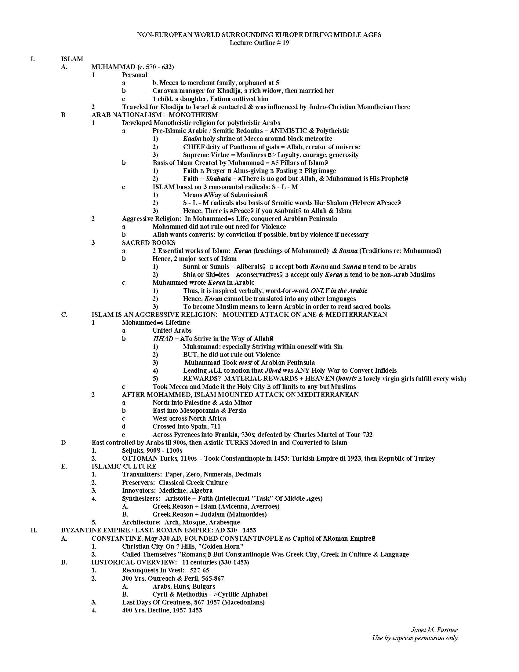 Western Civilization to 1500