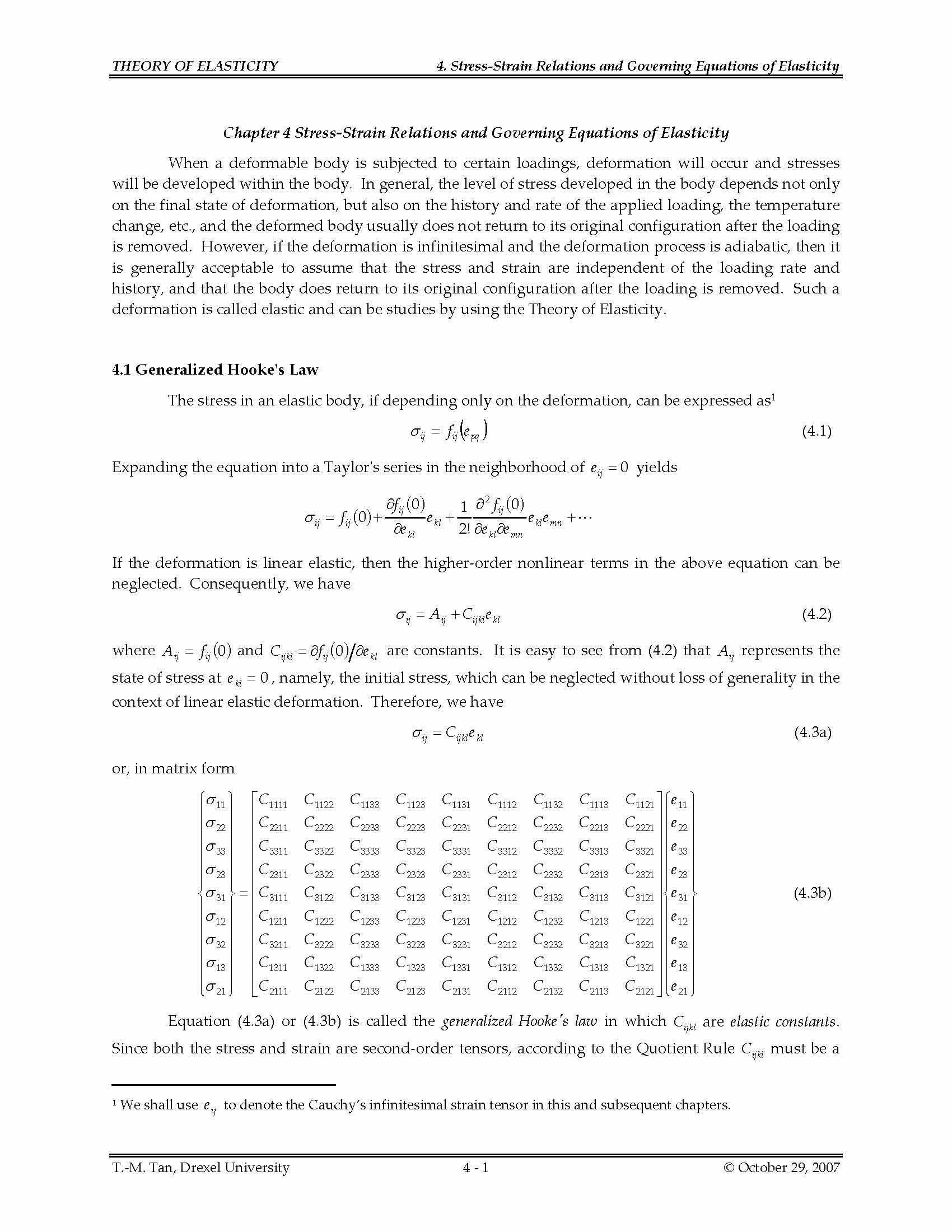 TheoryofElasticityI