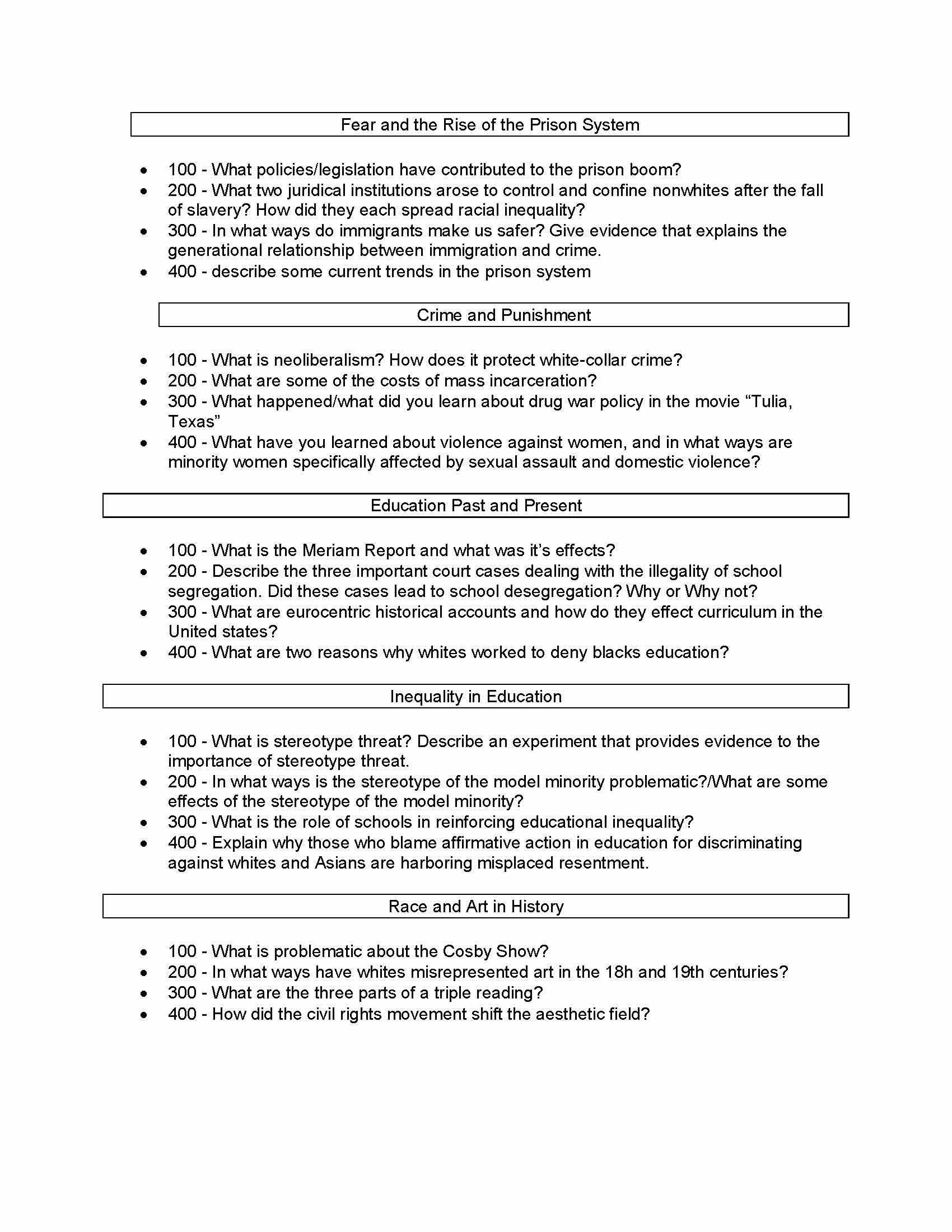 Problems of American Racial and Ethnic Minorities