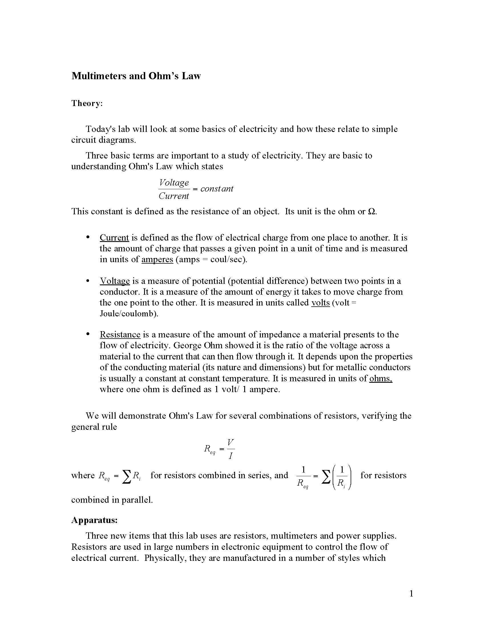 University Physics II Lab