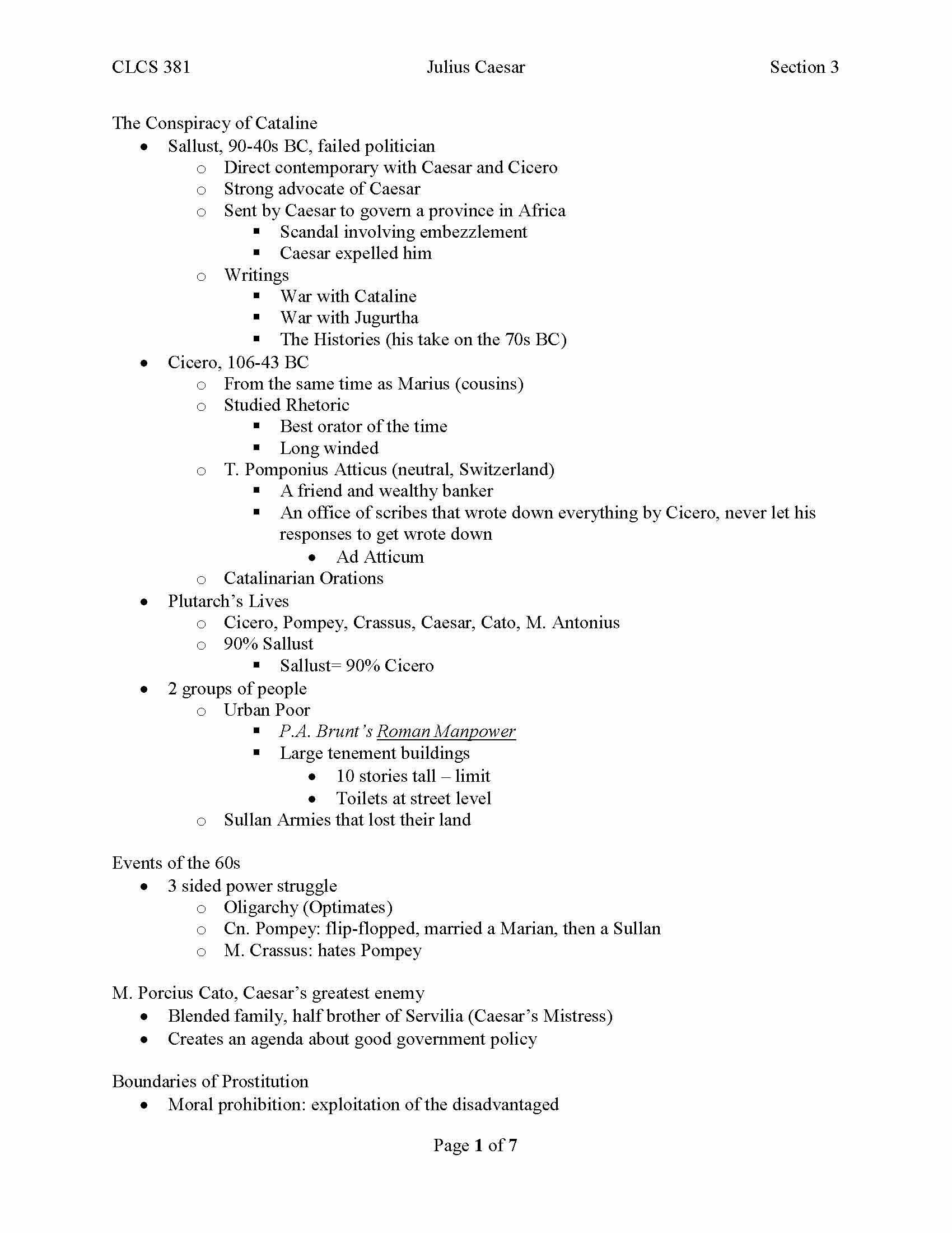 Julius Caesar Statesman, Soldier, Citizen