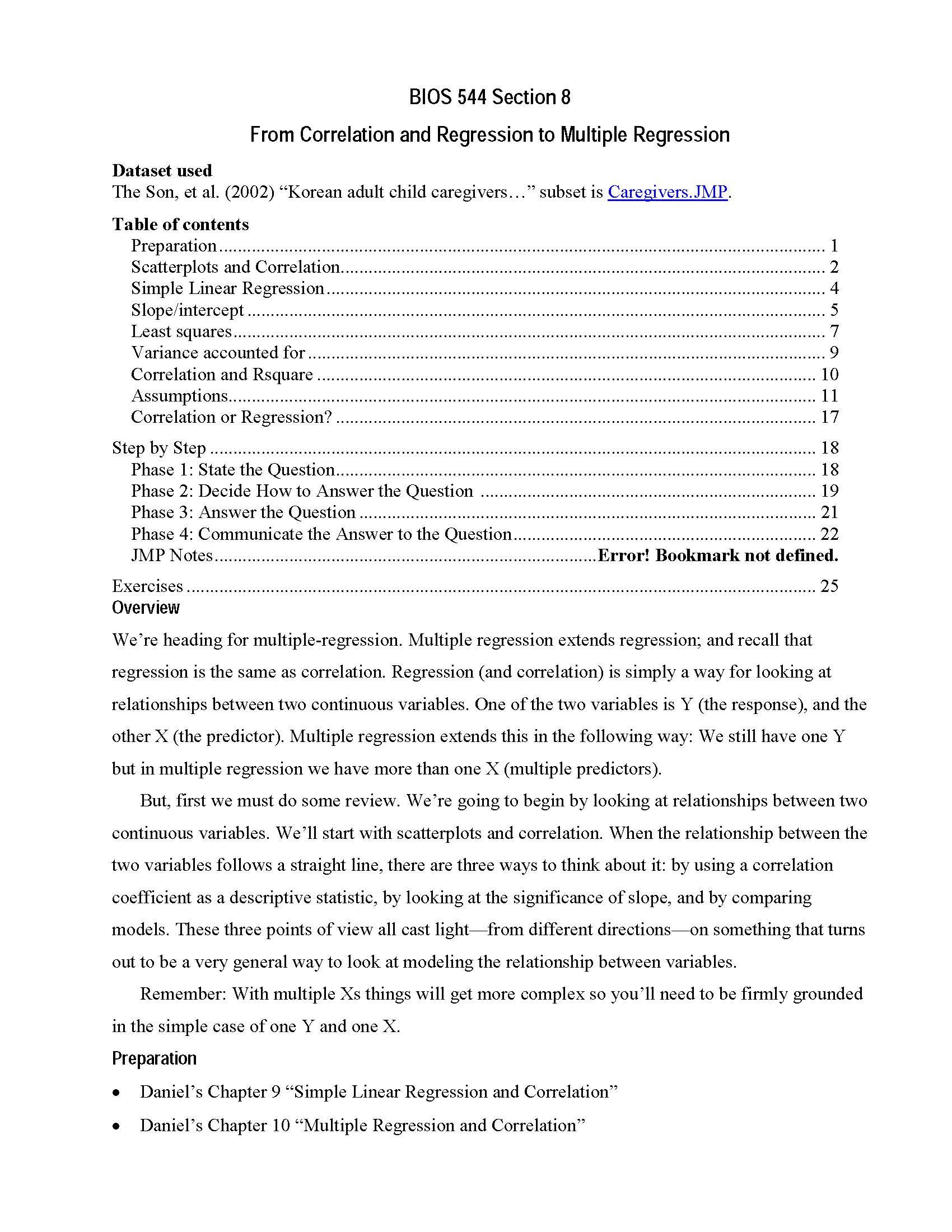 STATISTICAL METHODS II