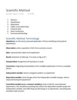 Scientific Method Lecture