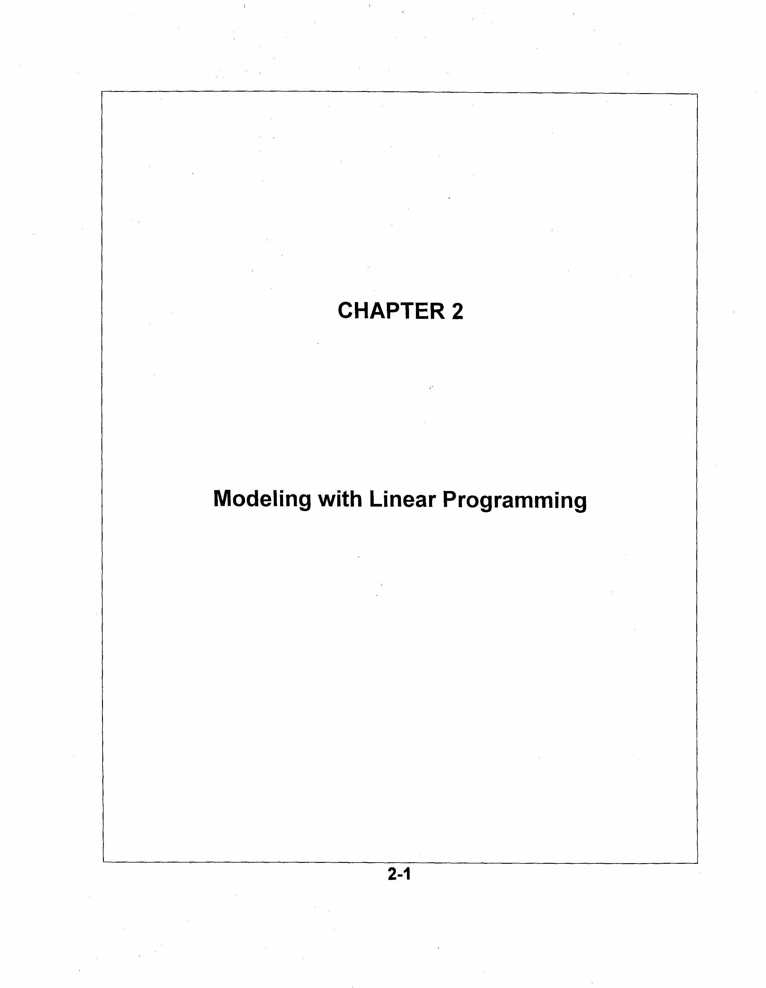 OPTIMIZATION