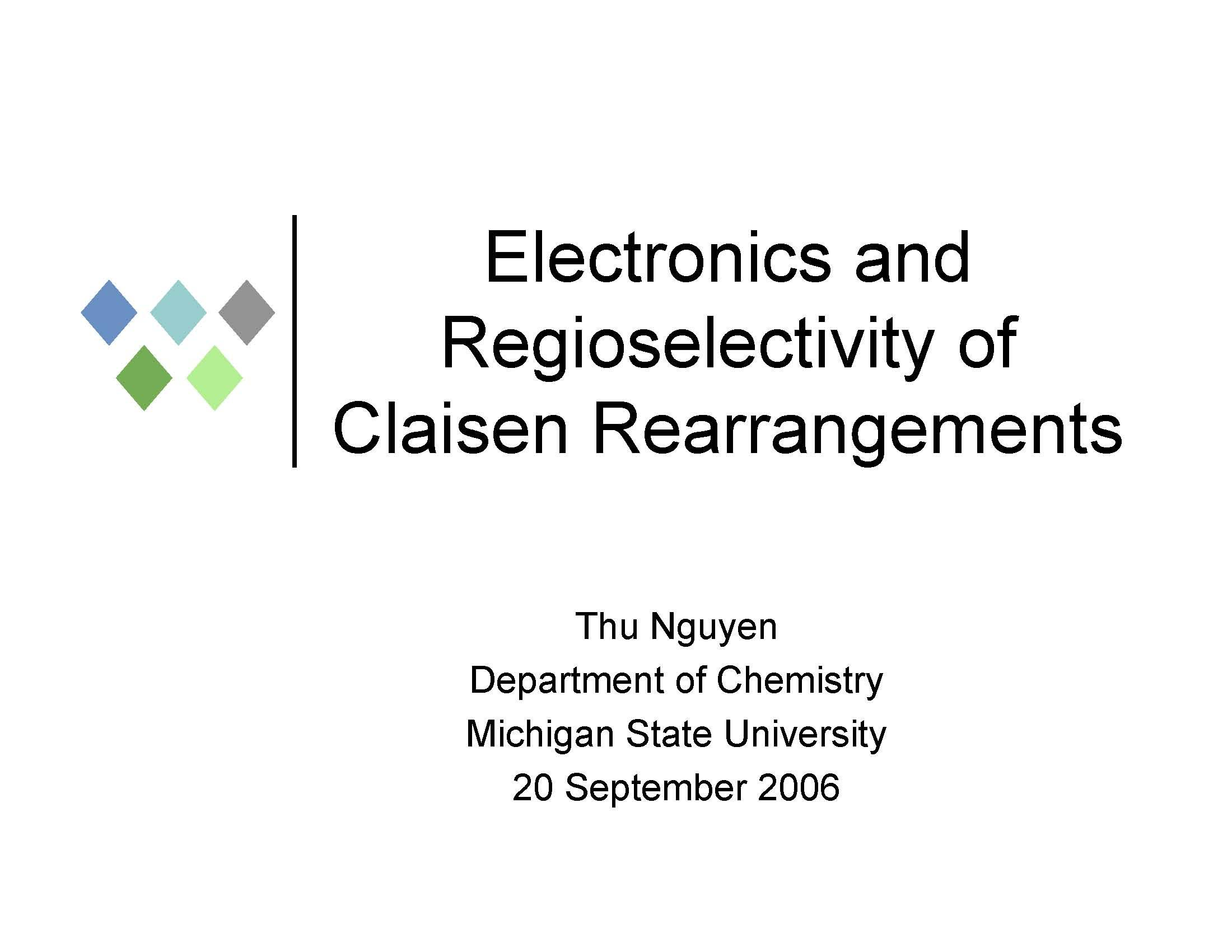 Organic Chemistry Seminar