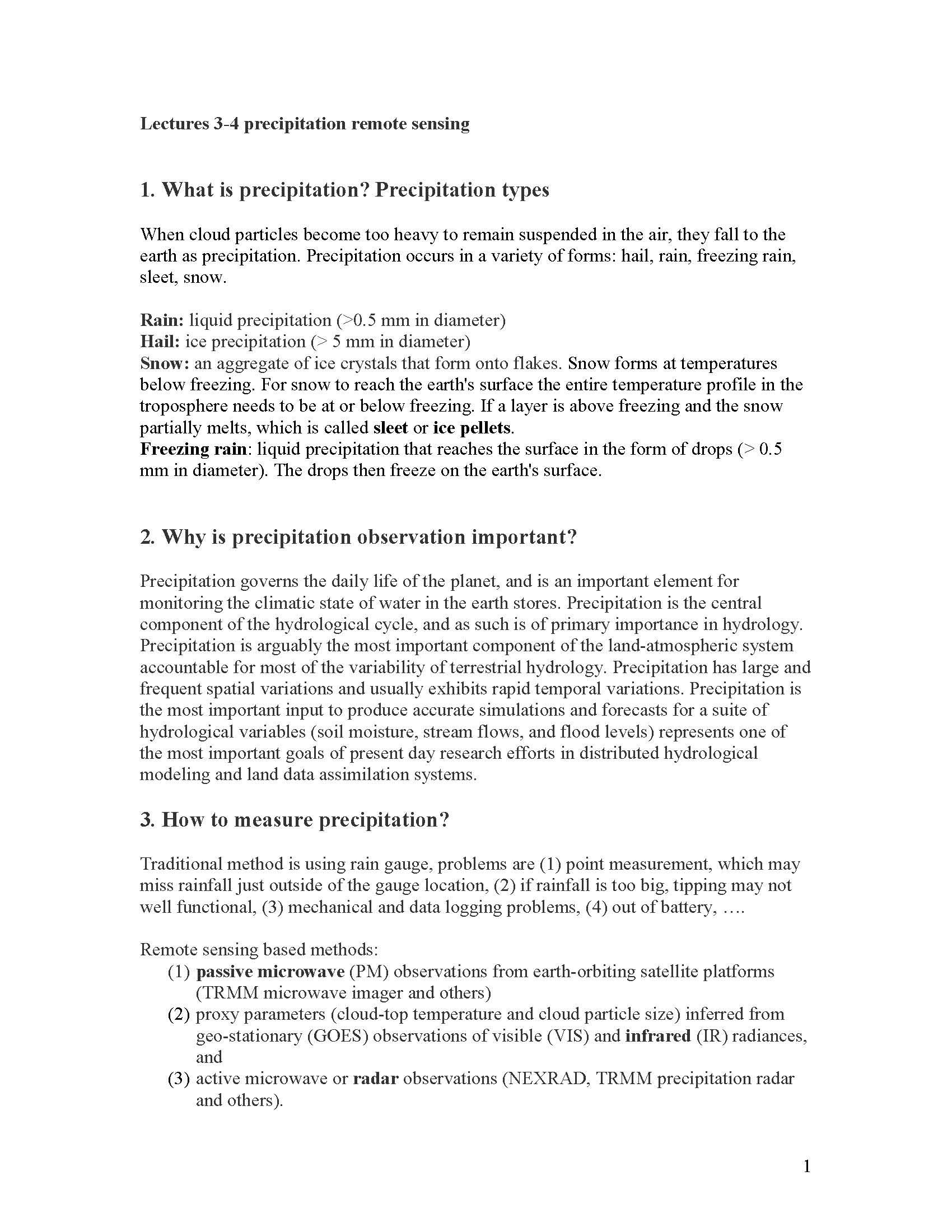 Remote Sensing in Hydrology