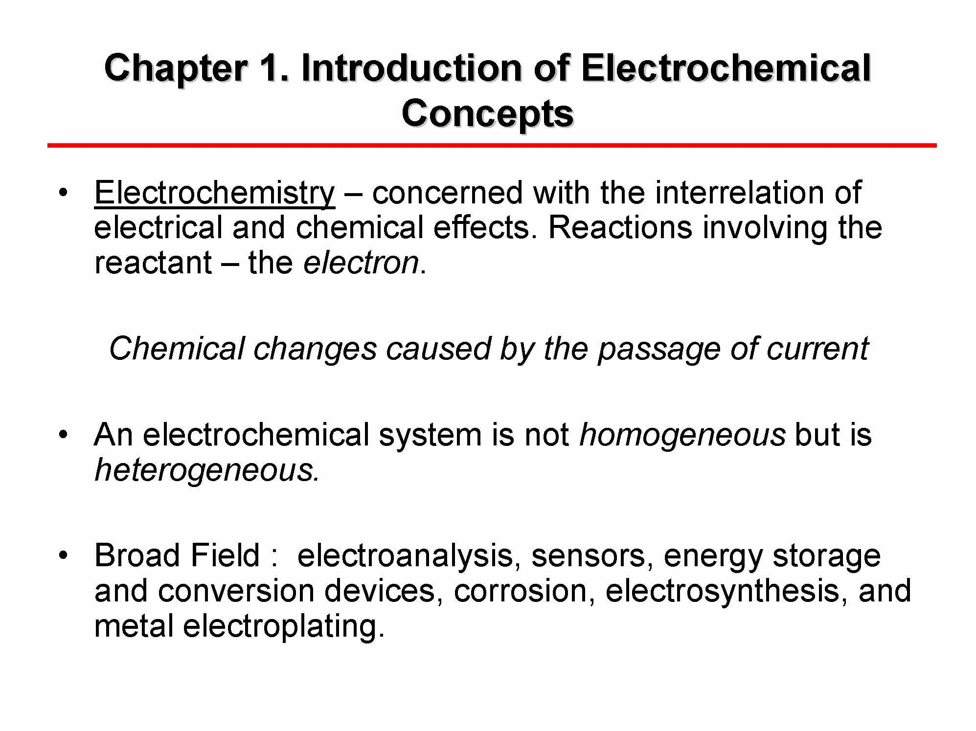 Adv Analytical Chemistry I