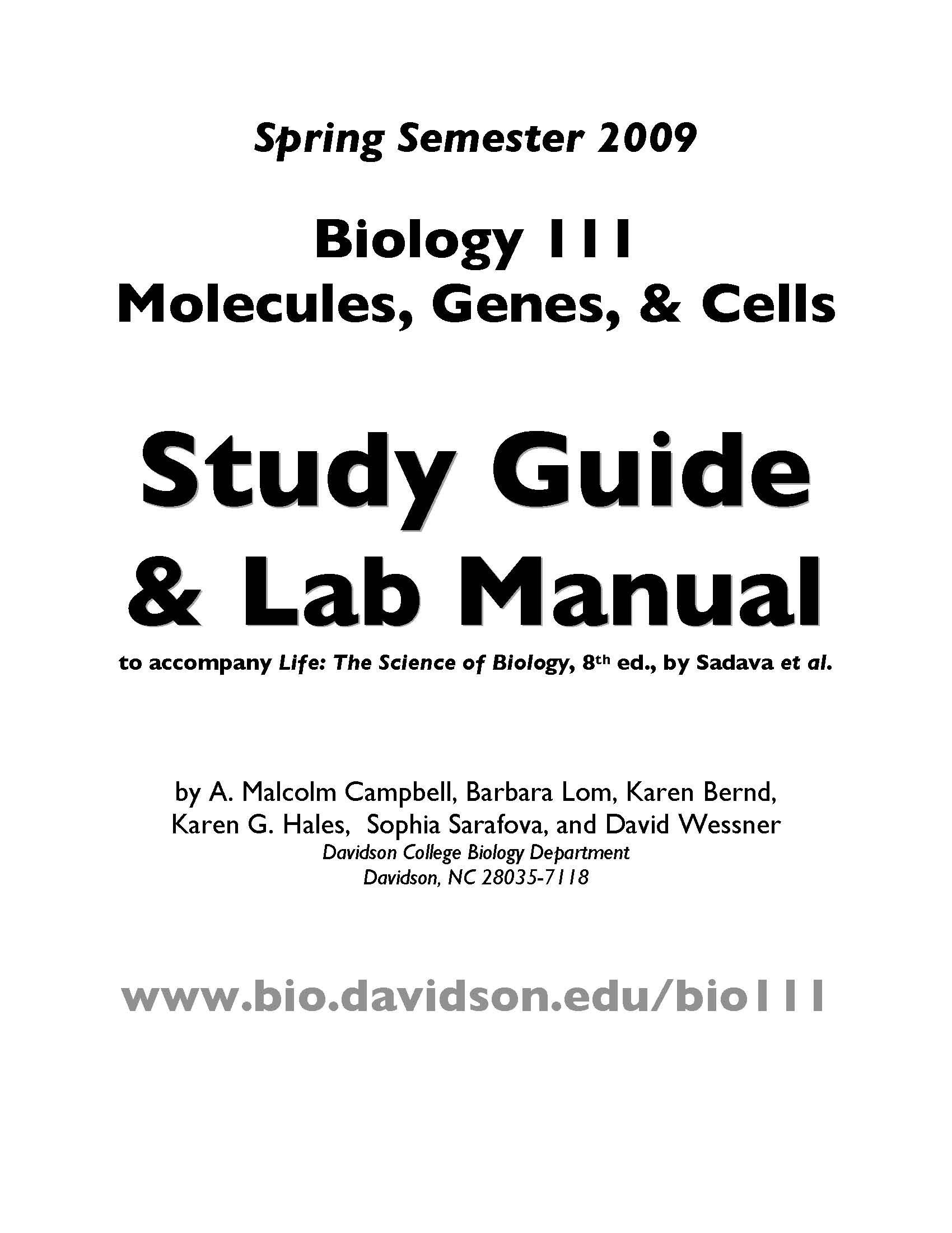 Molecules, Genes & Cells