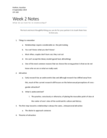 Week 2 Lecture Notes