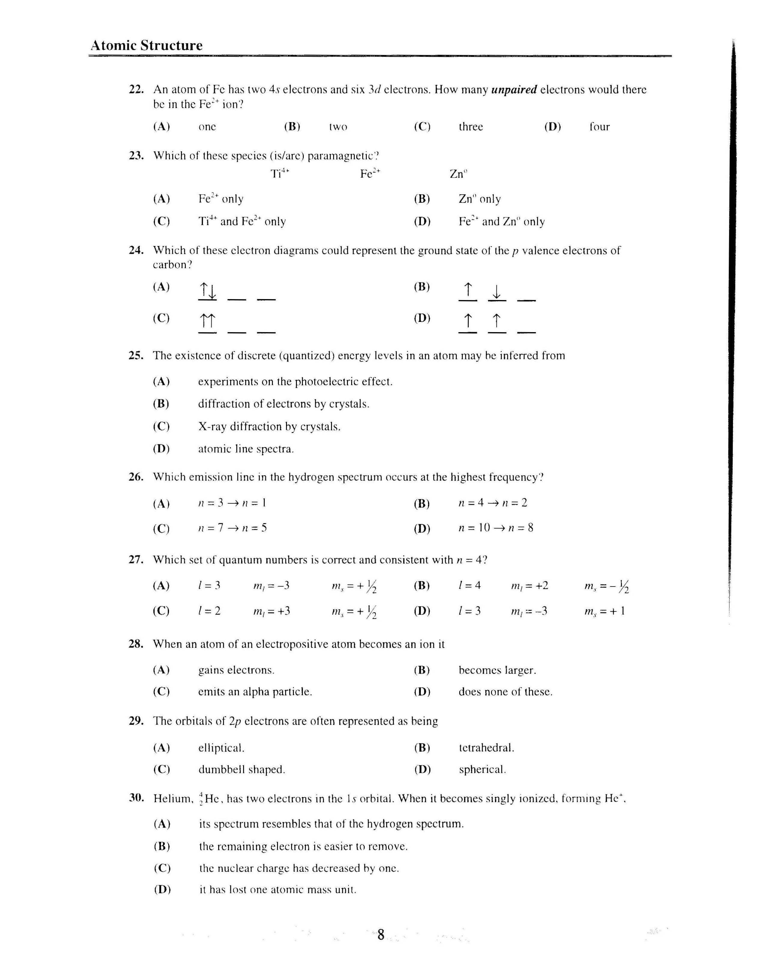 Honors Colloquium CHEM 122