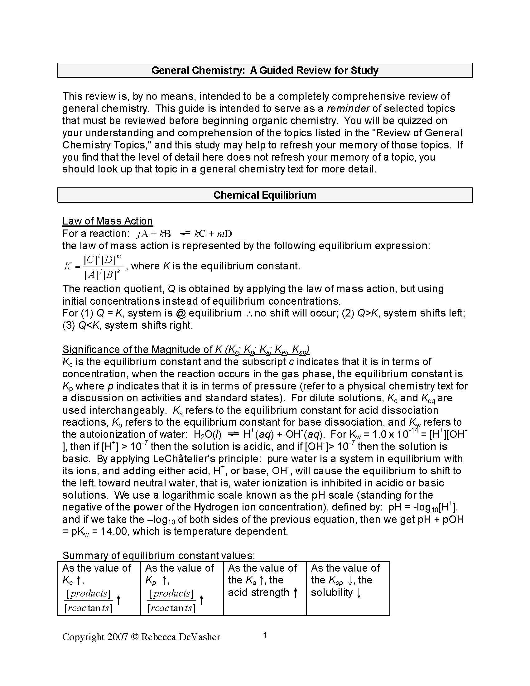 Organic Chemistry I