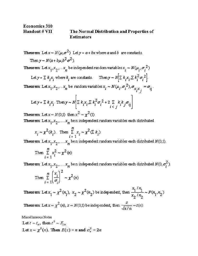 Adv Topics in Econometrics
