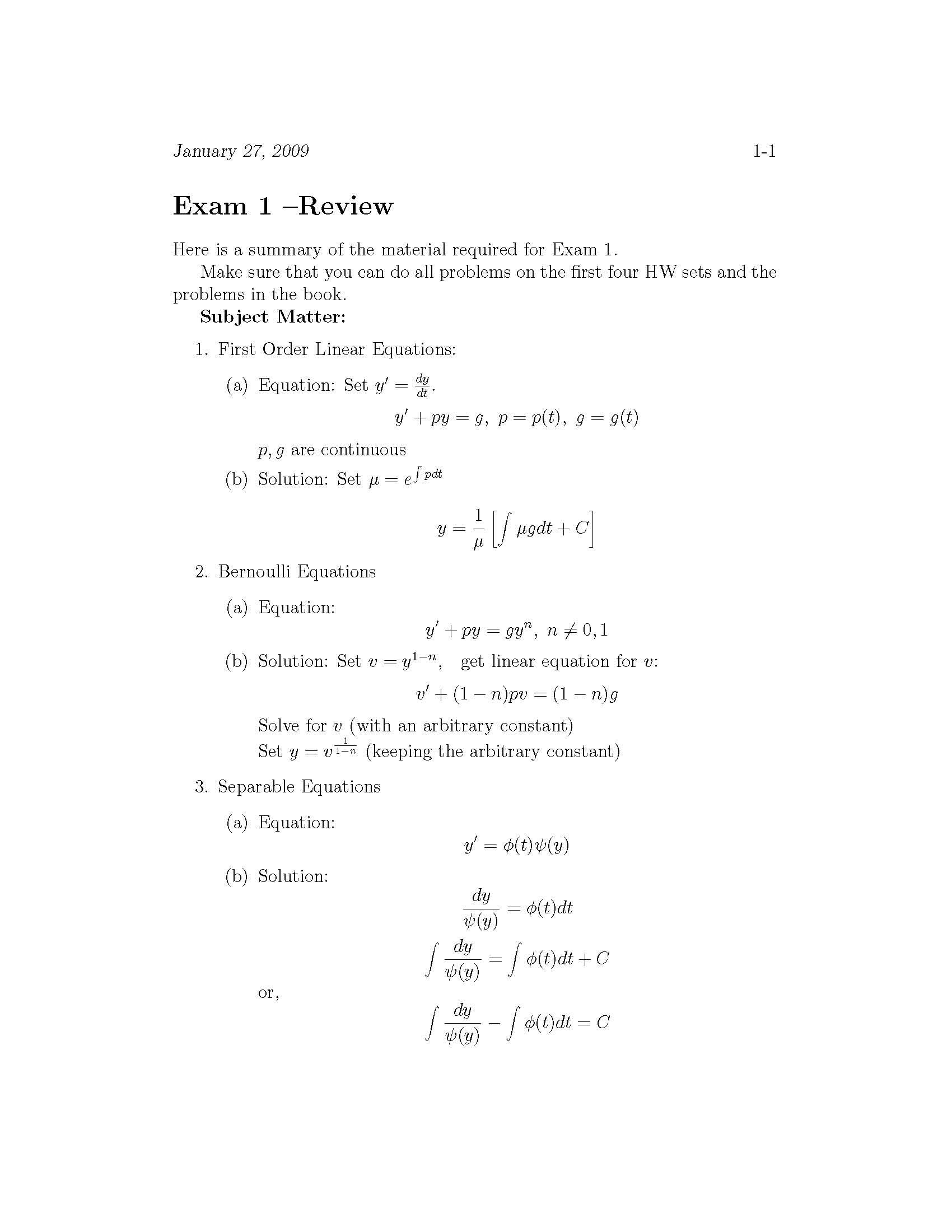 Differential Equations